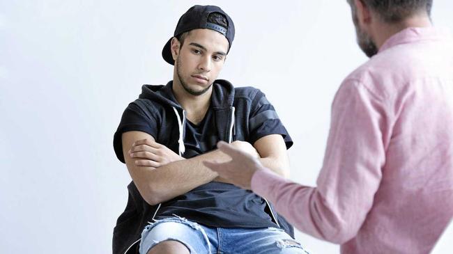 Teenager deep in thought during a therapy session. Picture: Contributed