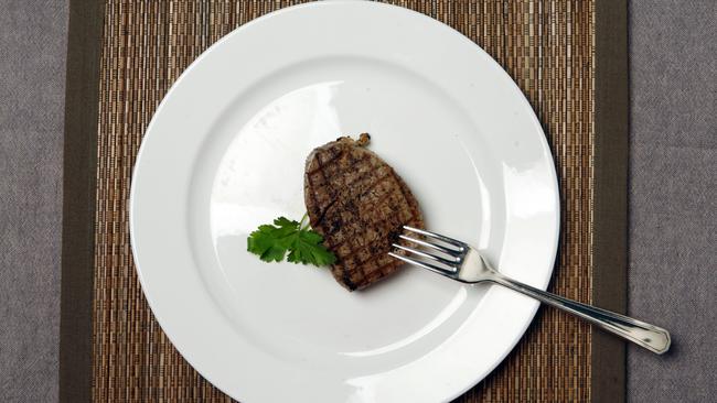 Just because you stop counting calories doesn’t mean you eat as much as you like. Get to know your portion sizes instead. This palm-sized steak is perfect.