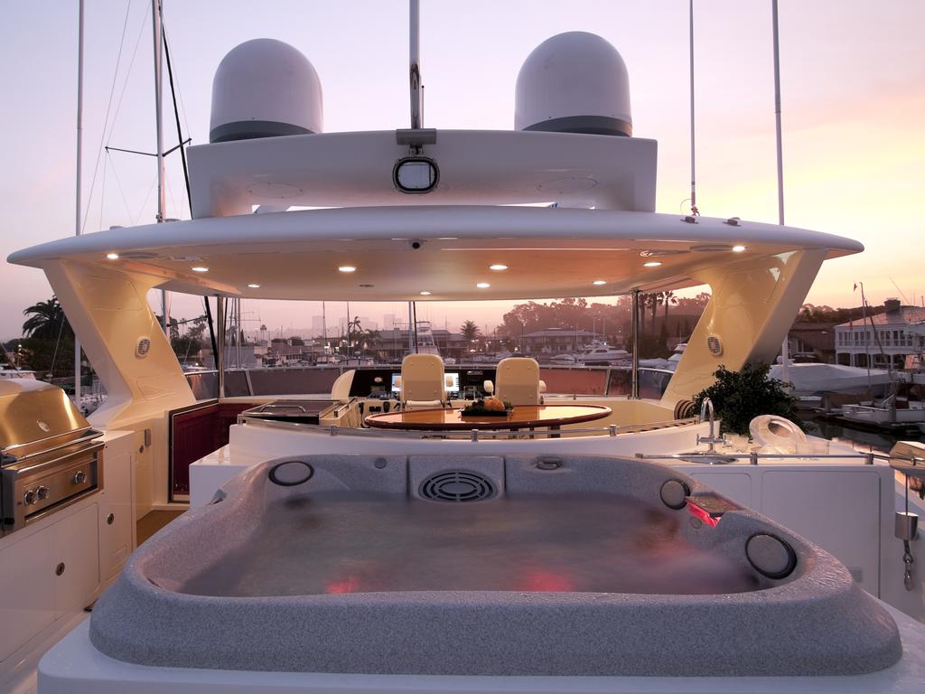 Luxury yachts are a popular possession of the super rich.