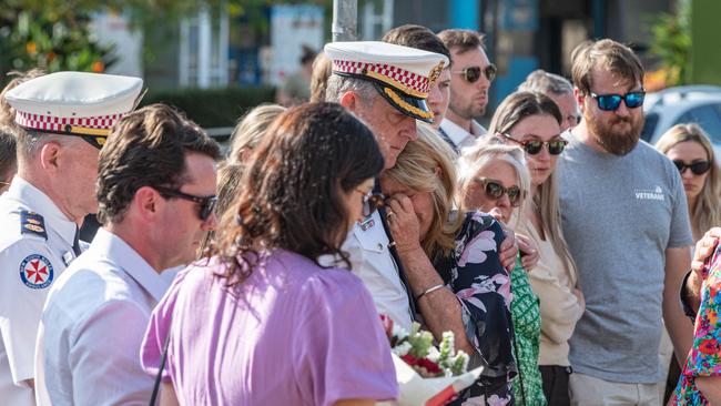 Senior NSW Ambulance workers were also moved to tears. Picture: NCA NewsWire/ Flavio Brancaleone,