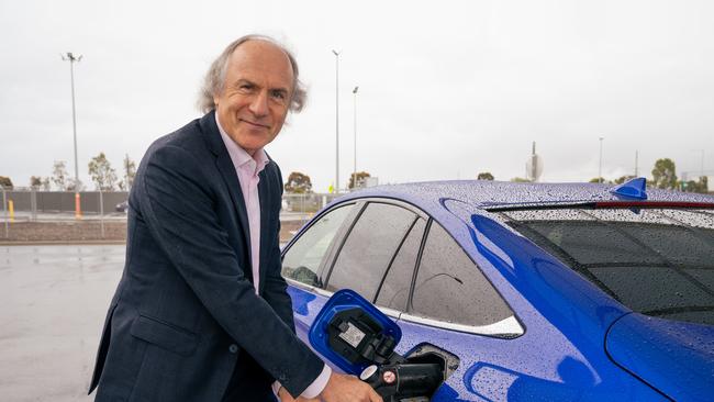 Alan Finkel, former chief scientist with his new Toyota Mirai