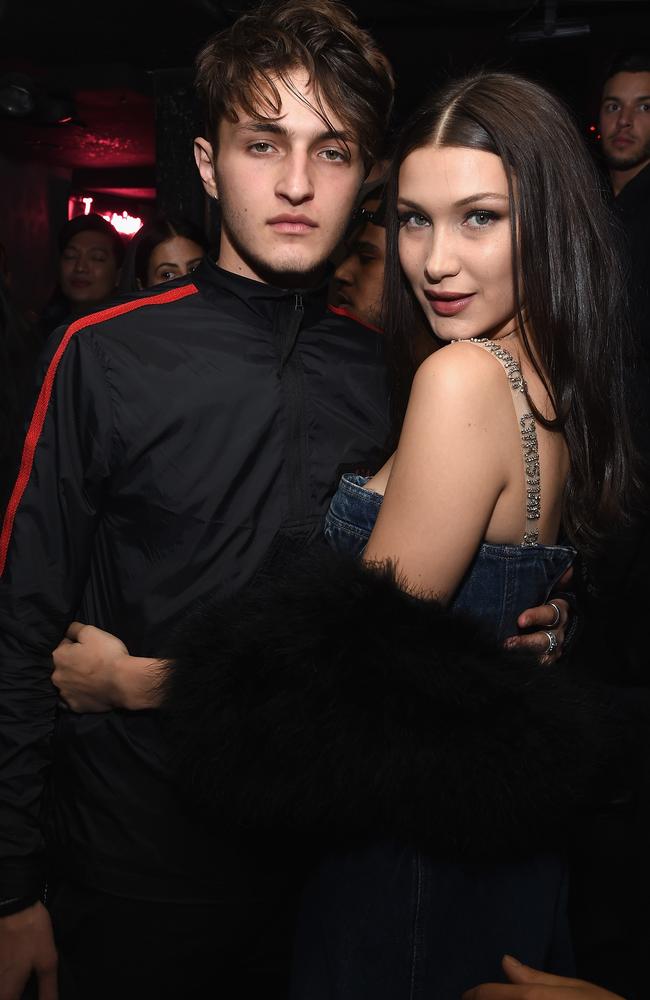 Anwar and Bella Hadid at a Dior party last year. Picture: Getty Images for Dior Beauty