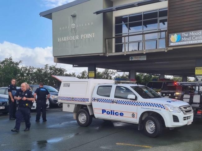 The scene of the stabbing on Monday. Picture: Scott Powick