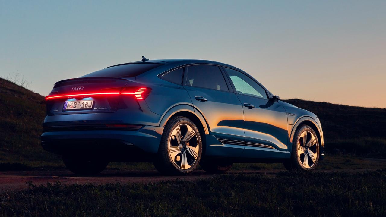 The Audi e-Tron is quick off the mark, but not neck-snapping fast.