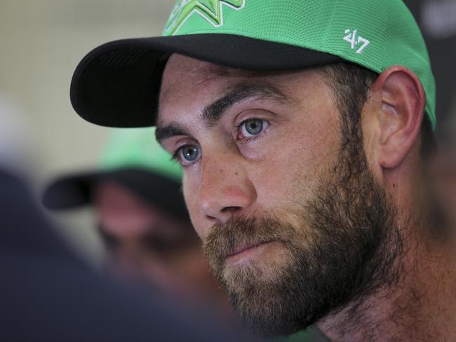 MELBOURNE, AUSTRALIA - DECEMBER 13: Glenn Maxwell speaks to the media during a Melbourne Stars BBL media opportunity at the Melbourne Cricket Ground on December 13, 2019 in Melbourne, Australia. (Photo by Wayne Taylor/Getty Images)