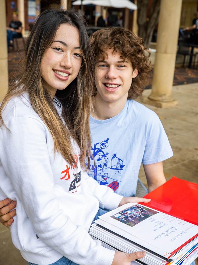 Leah never thought her boyfriend Thomas would get to meet her late mum. Picture: Tom Huntley