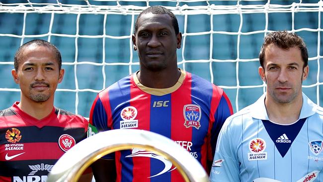 Emile Heskey pictured in Newcastle Jets kit