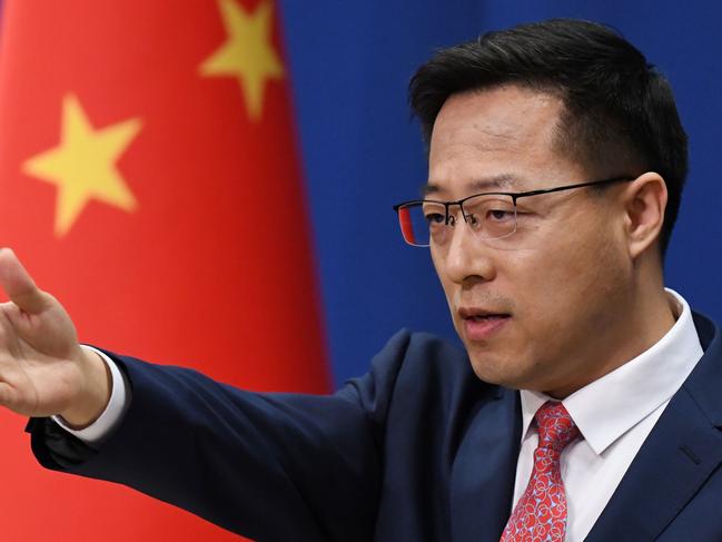 Chinese Foreign Ministry spokesman Zhao Lijian. Picture: AFP