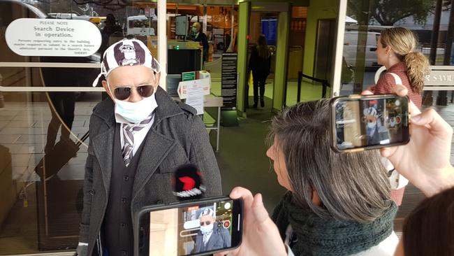 Convicted child sex offender Bevan Charles Wilson outside the District Court. Picture: Sean Fewster