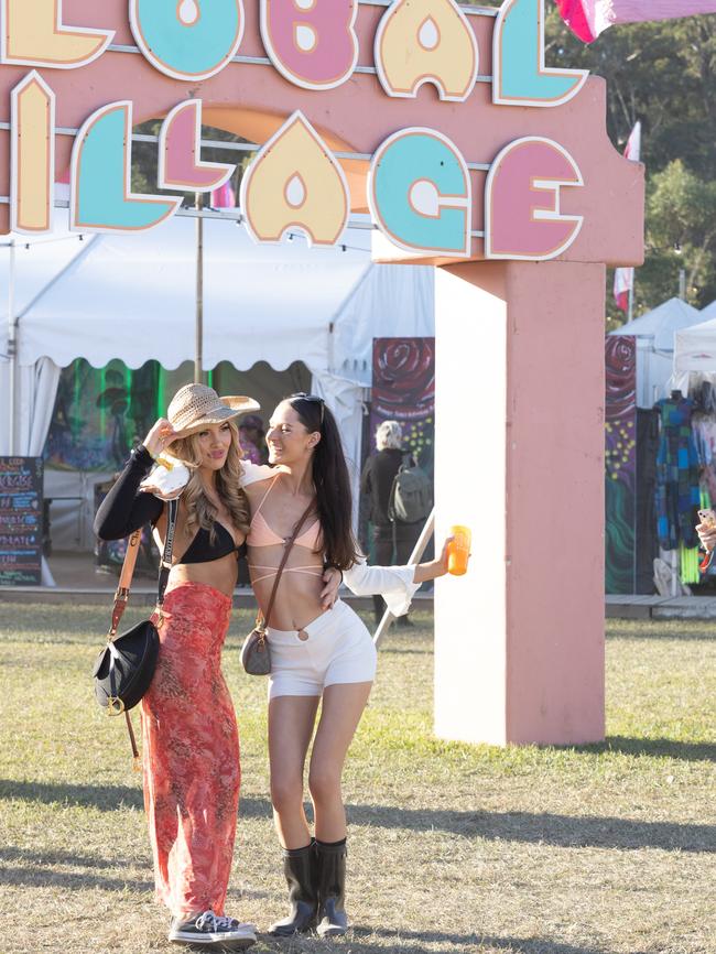 Ruby McLean and Jasmine Hohnke were among those enjoying the day out. Picture: Danielle Smith /NCA Newswire