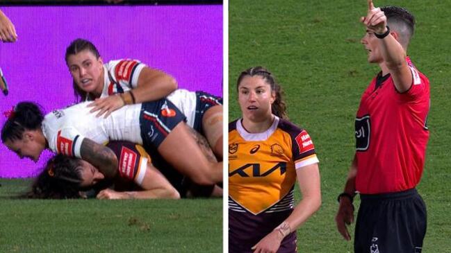 NRLW 2023: Ashleigh Werner sent off for biting Jayme Fressard in ...