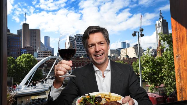 Diners might be back in Melbourne’s restaurants and pubs, but Lord Mayor Nicholas Reece won’t be able to cast an early vote in the city’s CBD. Picture: David Caird