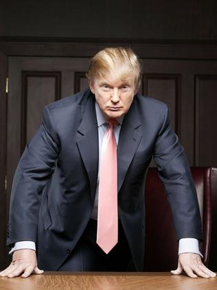 Donald Trump in a scene from the TV reality show "The Apprentice" in 2004. Picture: Supplied