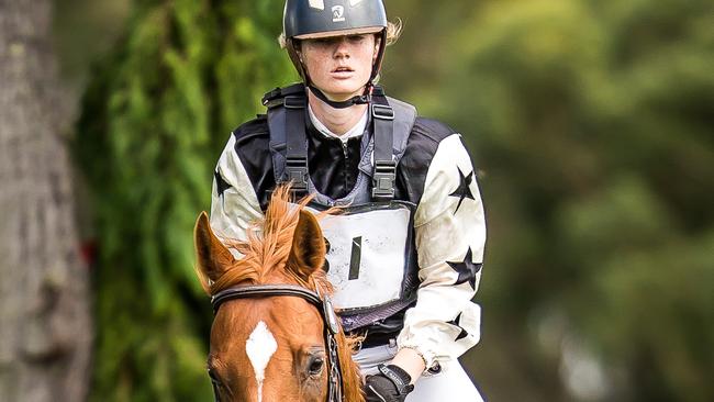 Olivia Inglis died when her horse fell on top of her during an equestrian event at Scone, NSW, in 2016. Picture: Stephen Mowbray