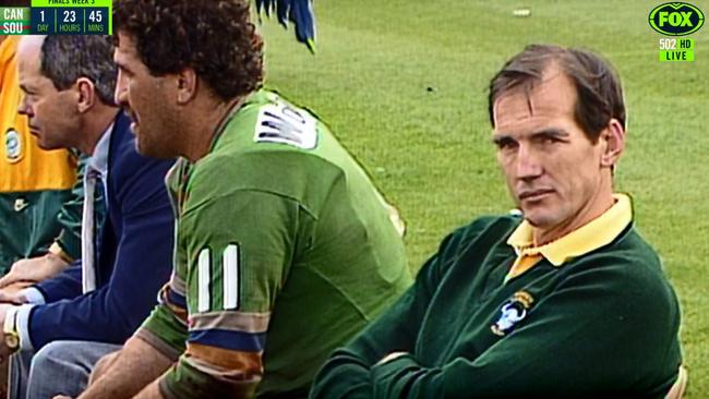 An eerily young Wayne Bennett back in his green days.