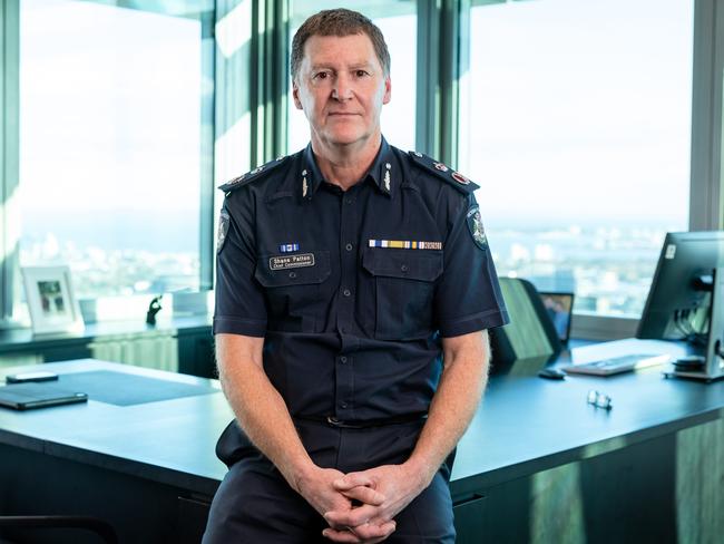 WARNING WARNING CONTACT HERALDSUN PICTURE DESK BEFORE USE WARNING WARNING  Shane Patton pictured at his Police HQ office.Steve Price speaks with Chief Commissioner Shane Patton at Police HQ, Spencer Street.Picture: Jason Edwards WARNING WARNING CONTACT HERALDSUN PICTURE DESK BEFORE USE WARNING WARNING