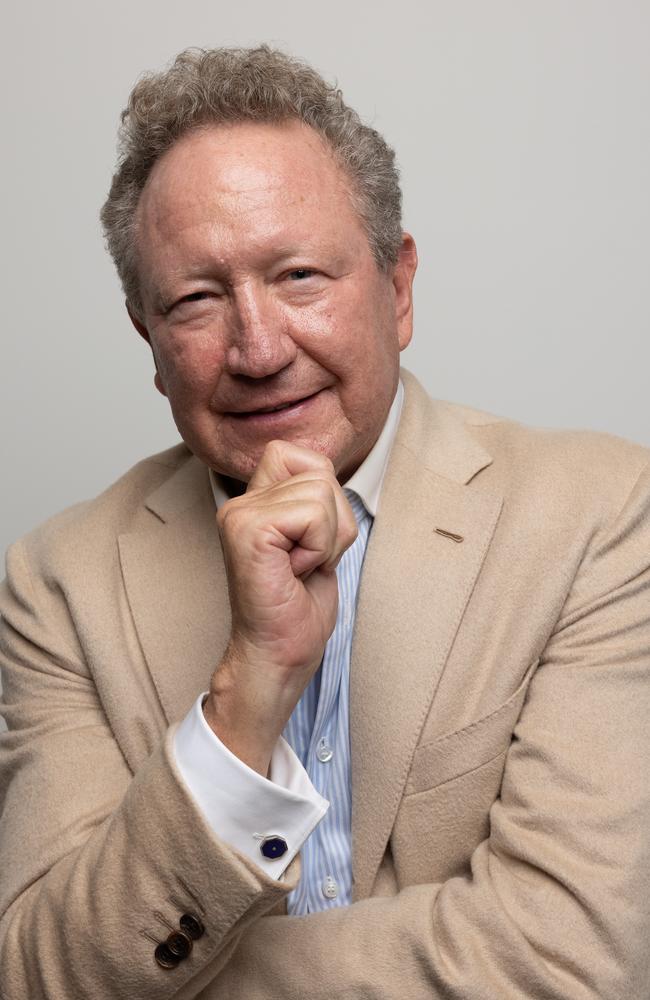 Dr Andrew Forrest AO pictured on a February 2021 visit to his new Plastics and Human Health laboratory at The University of Queensland’s pharmacy school at Woolloongabba. Photo: David Kelly.