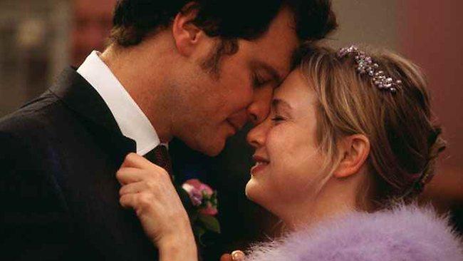 Renee Zellweger plays Bridget Jones and Colin Firth plays Mark Darcy in a scene from the film <em>Bridget Jones' Diary: The Edge of Reason.</em>