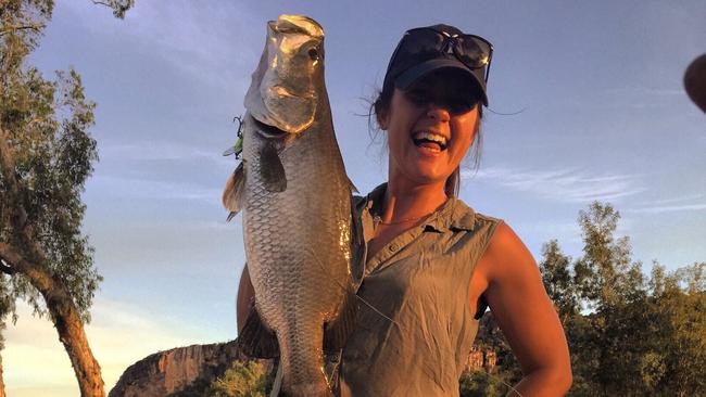 Alex Henggeler with a barra caught at East Alligator in the NT.