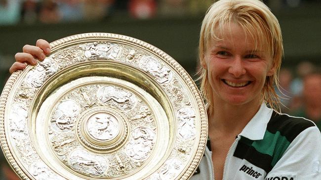 Novotna got her Wimbledon singles victory in 1998. Picture: AP