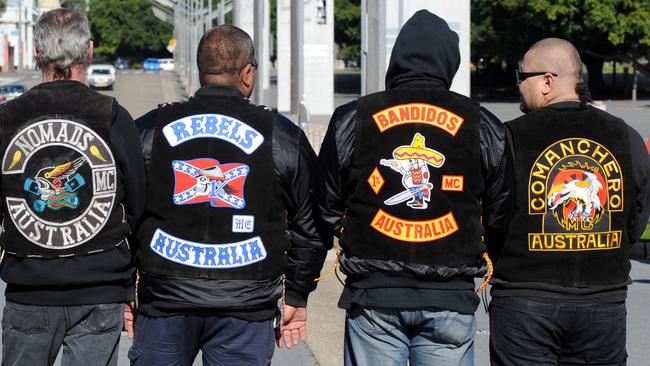 Bikie gangs were in turmoil throughout 2022. Picture: AAP Image/Dean Lewins