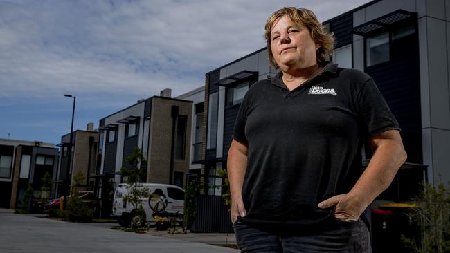 Gold Coast Airport has been given an exemption to operate outside of the curfew to allow freight planes to land between 11pm and 6am. Tweed Heads resident Judith Smith, who lives in the flight path. Picture: Jerad Williams.