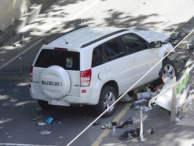 What shocked many was Victoria Police’s eagerness to downplay the terror angle in the Flinders St rampage mere hours after the attack. Picture: Cameron Tandy