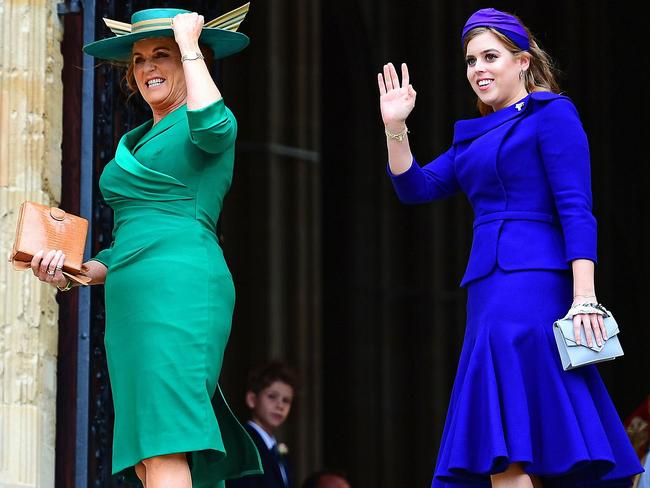 Fergie and her eldest daughter, Princess Beatrice. Picture: AFP