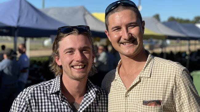 Heath Kelsey and Stephen Ping at the Gympie Races on June 15, 2024.