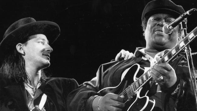 BB King also opened for U2 on the Lovetown tour. Picture: News Corp Australia