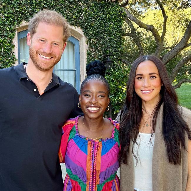 American poet, activist, and model Amanda Gorman (centre) was ‘thrilled’ to be interviewed for an episode of Archetypes. Picture: Instagram