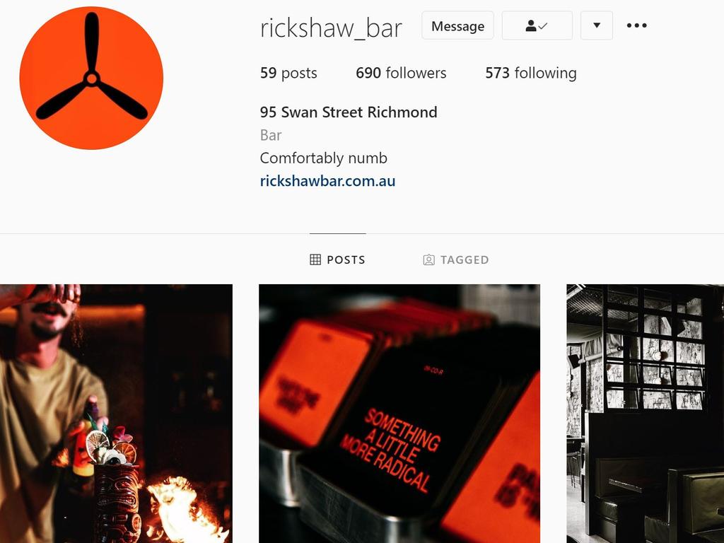 Rickshaw Bar tried something more ’radical’. Picture: Instagram / Rickshaw Bar