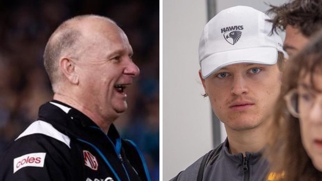 Ken Hinkley and Jack Ginnivan. Photos: News Corp/Getty Images