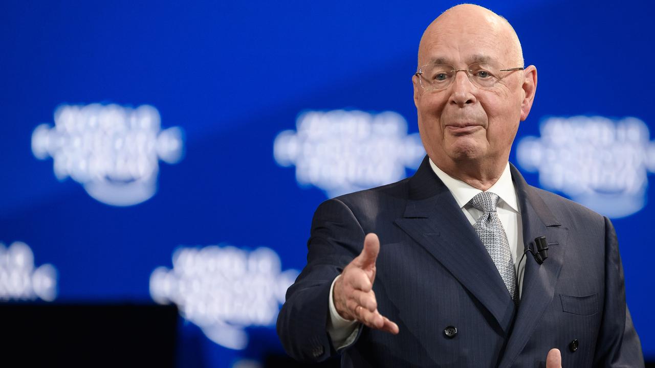 World Economic Forum (WEF) founder and executive chairman Klaus Schwab is the architect of the Great Reset theory. Picture: Fabrice COFFRINI / AFP.