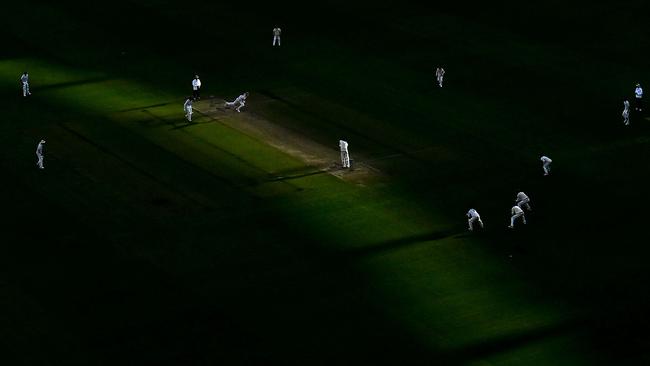 Will Sutherland of Victoria bowls during the Sheffield Shield match between Victoria and New South Wales at the MCG. Picture: Morgan Hancock/Getty Images