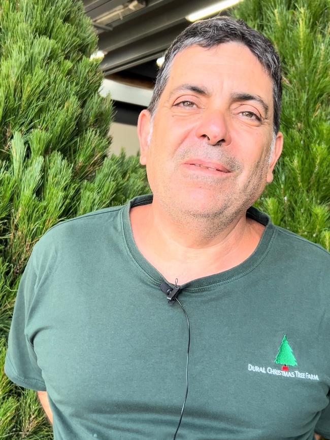 Dural Christmas Tree Farm owner Leo Demasi. Picture: Tileah Dobson