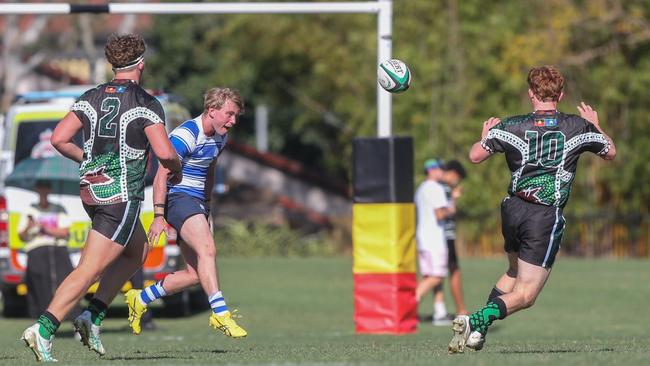 GPS First XV rugby between Nudgee College and BBC. Photos by Stephen Archer