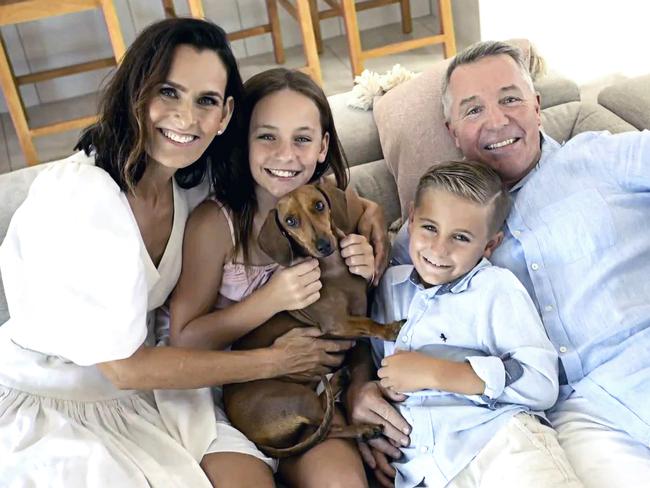 Paul Green with his wife Amanda and two children