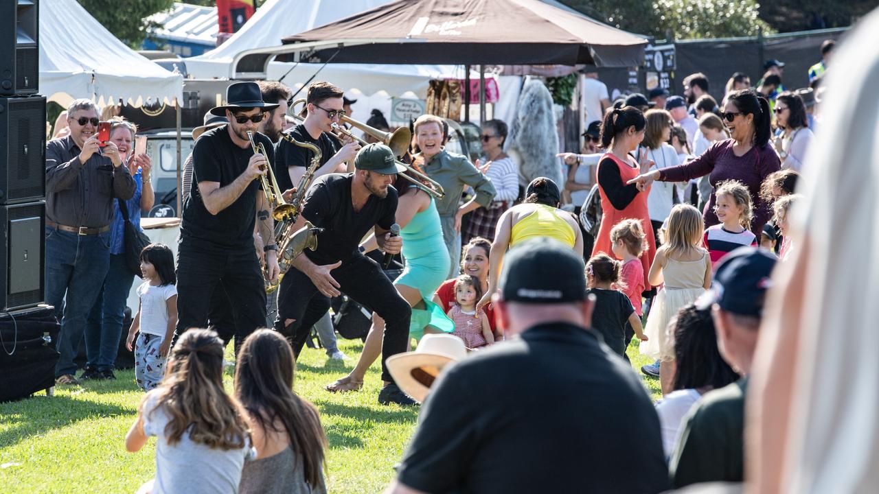 Cork and Fork the annual gourmet food and wine festival on the waterfront at Putney on Sunday May 19 2019. (AAP IMAGE / MONIQUE HARMER)