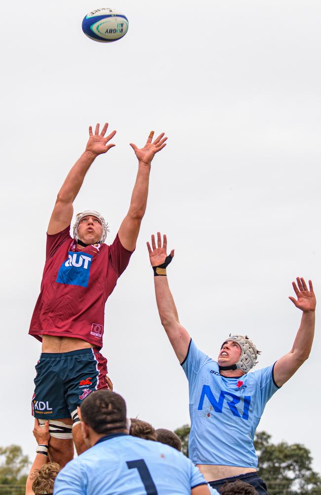 Charles Brosnan. Super Rugby Under-19s action between the Reds and Waratahs. Picture courtesy of James Auclair.