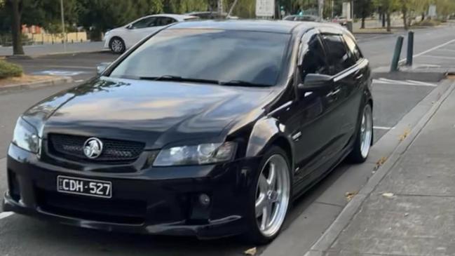 The black 2008 Holden SSV wagon was allegedly stolen. Picture: Facebook.