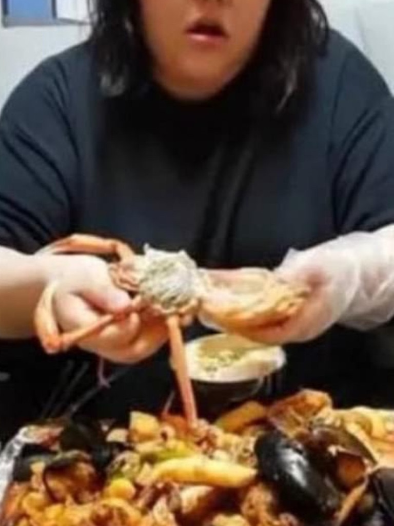 Pao Xiaoting, 24, rose to fame by posting mukbangs online. Picture: Supplied