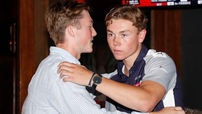 Tanner Bruhn has returned to Geelong two years after being drafted by GWS.