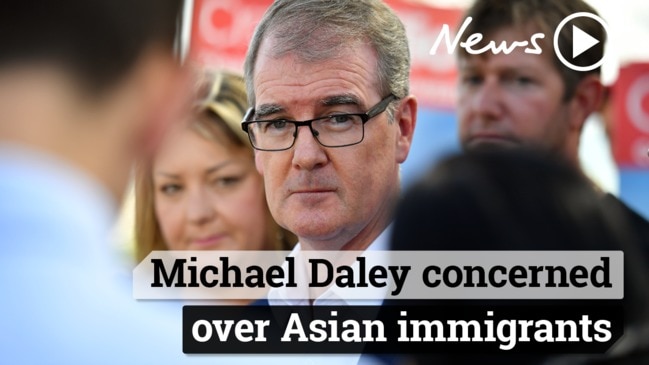 Michael Daley concerned over Asian immigrants