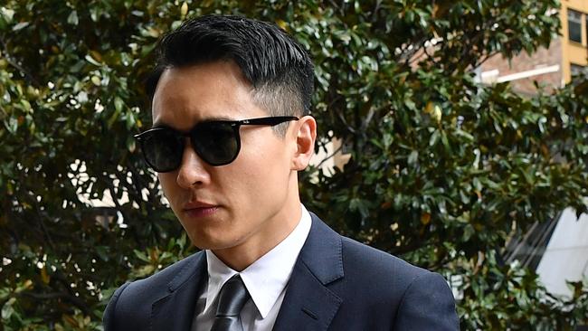 Actor Yunxiang Gao outside the Downing Centre courts in Sydney. Picture: John Grainger