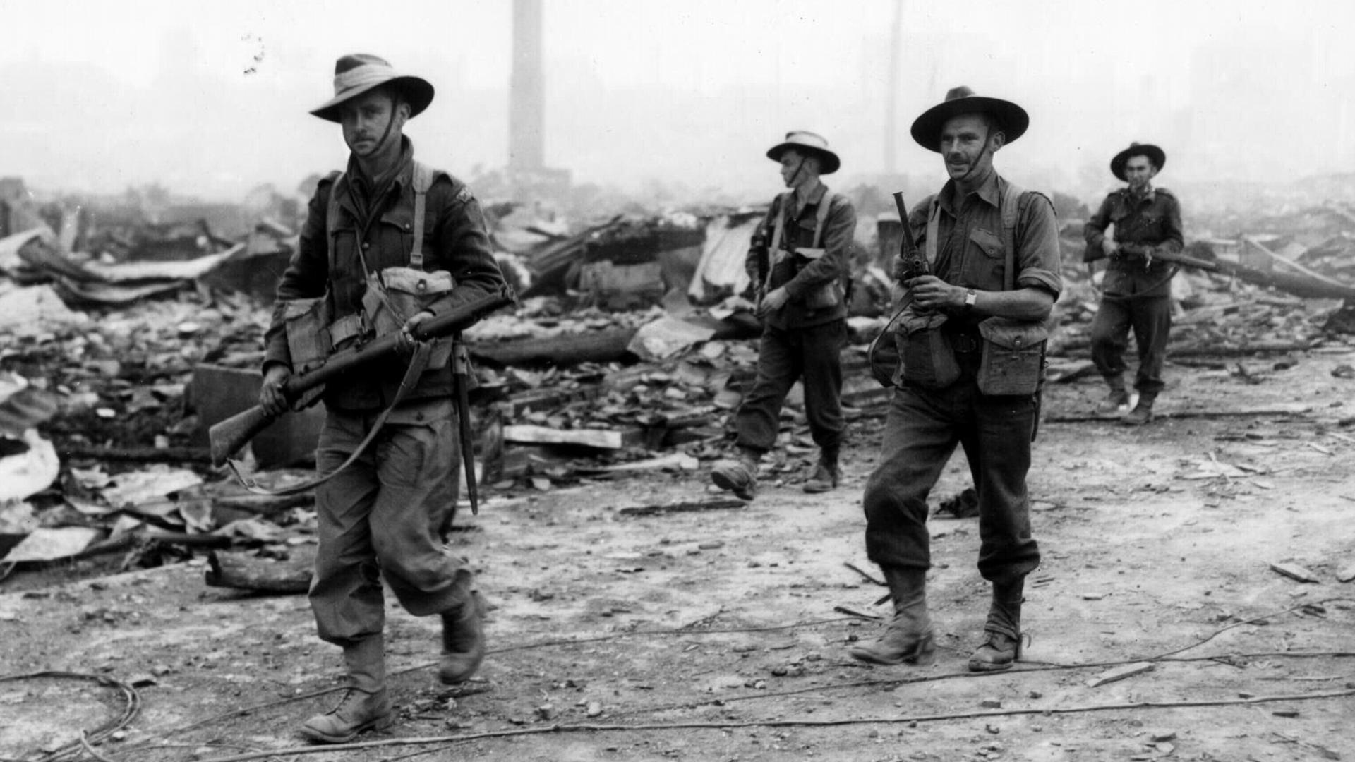 Aust Army soldiers during Korean war. 1950s/Australia/Army/Korean/War