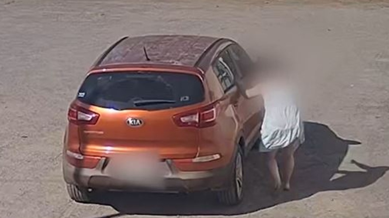 The woman tried to get inside the car. Picture: WA Police