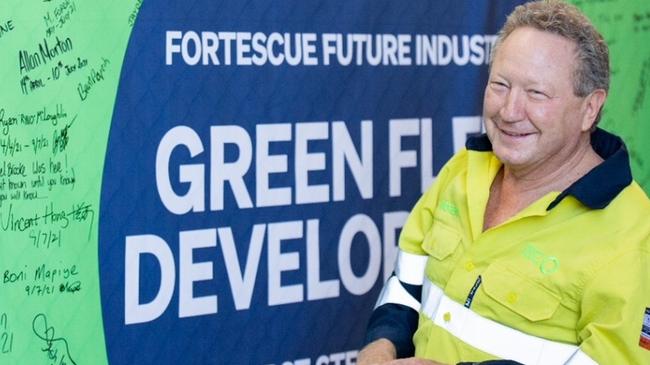 Andrew "Twiggy" Forrest has abandoned his plans to commercialise “green” hydrogen. Picture: Supplied