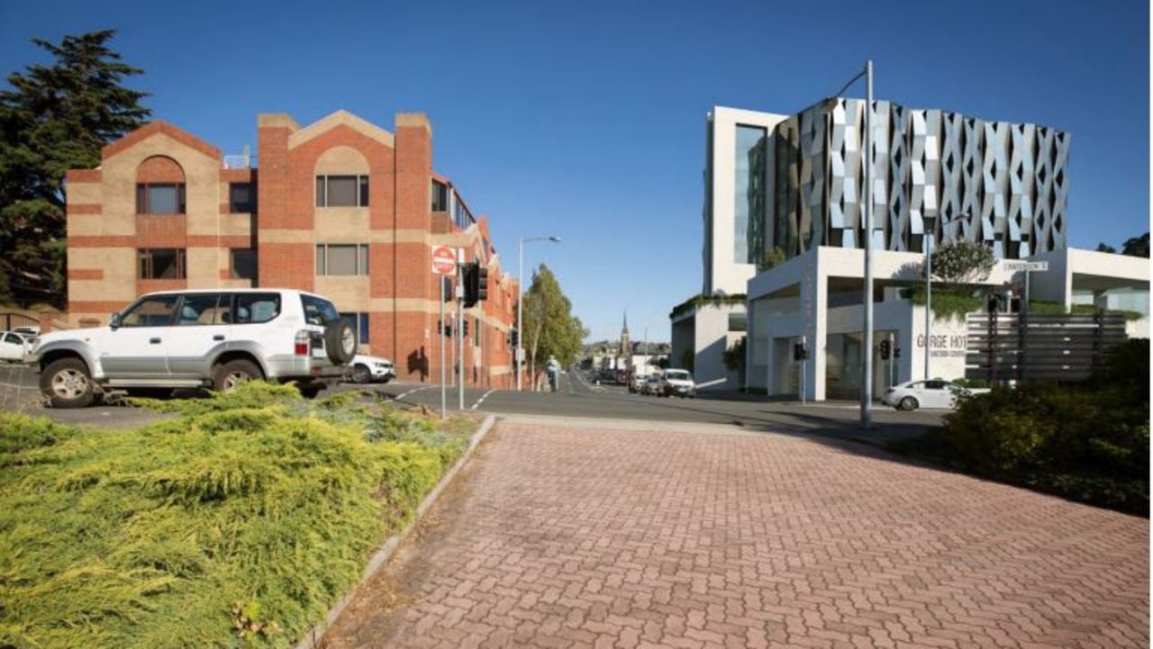 Render of JAC Group's proposed 12-storey Gorge Hotel on Paterson St, Launceston. Picture: Commercial Project Delivery