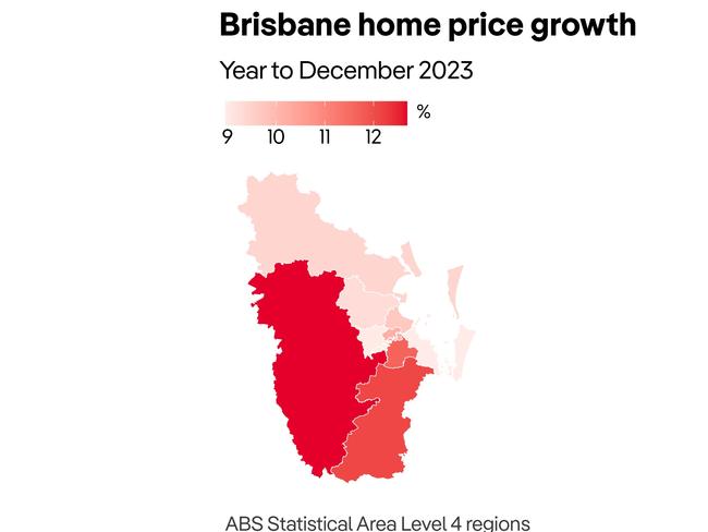 Brisbane house prices rose in December. Picture: PropTrack